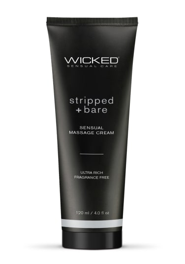 Wicked Sensual Massage Cream - Stripped and Bare