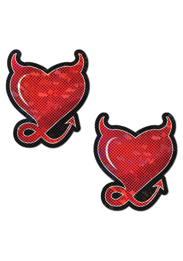 Devil Hearts Nipple Pasties