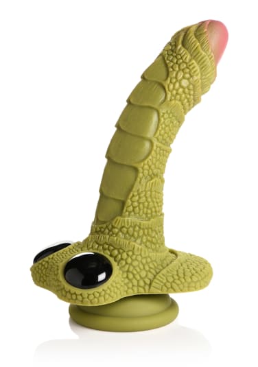 Creature Cocks - Swamp Monster - Green Scaly Silicone Dildo