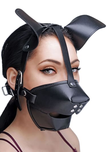 Pup Puppy Play Hood And Breathable Ball Gag