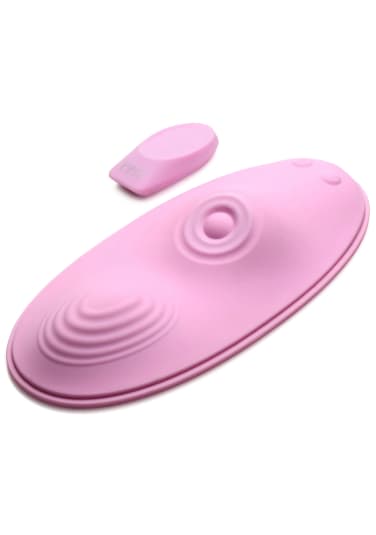 The Pulse Slider 28X Pulsing & Vibrating Silicone Pad W/ Remote