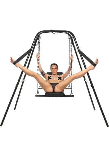 Throne Adjustable Sex Sling With Stand