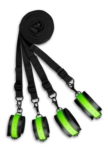 Ouch! Glow in the Dark Bed Bindings Restraint Kit