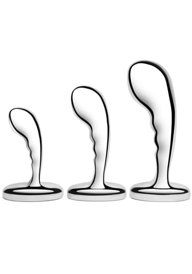 B-Vibe Stainless Steel P-Spot Training Set