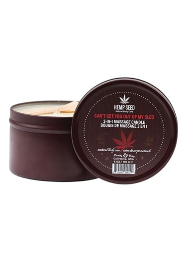 Earthly Body 2023 Holiday 3-in-1 Massage Candle - Can't Get You Out Of My Sled