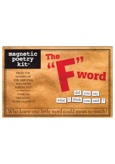 Magnetic Poetry Kit - The "F" Word Edition