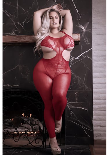 Unforgettable Cut-Out Bodystocking - Queen Size