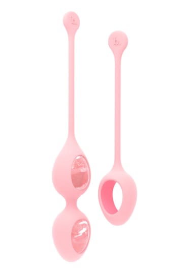 Yonii 2-Piece Rose Quartz Egg Set