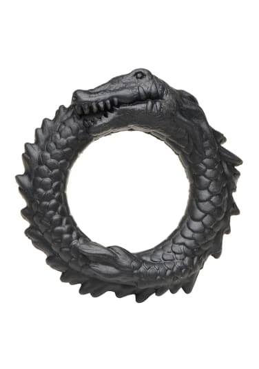 Black Caiman Silicone Cock Ring