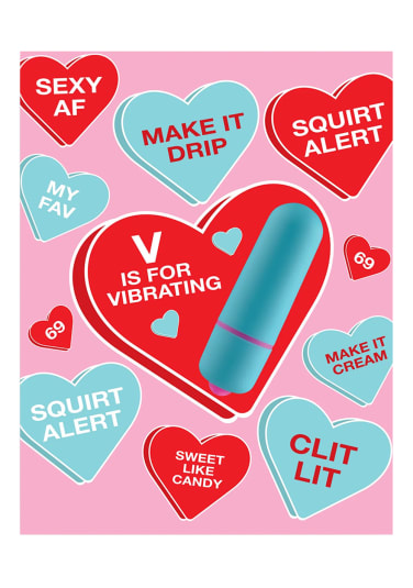 NaughtyVibes Greeting Card - Vibe Hearts