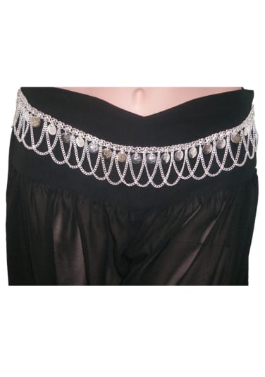 Silver Mesh Coin Belt