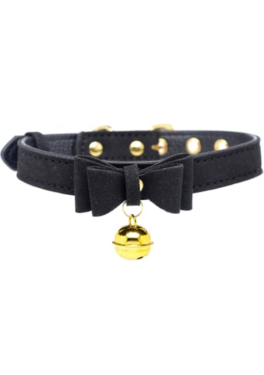 Golden Kitty Cat Bell Collar