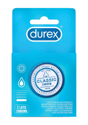 Durex Classic Condoms 3-Pack