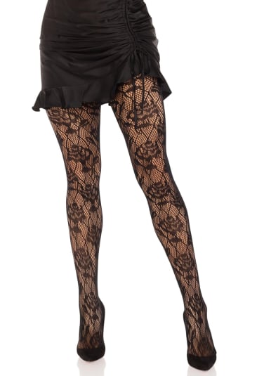 Wild Rose Net Tights