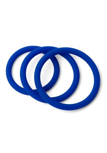 Classic Stretchy Silicone Cock Rings - 3-Pack