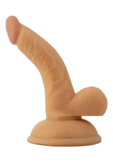 All American Mini Whoppers 4" Curved Dong with Balls