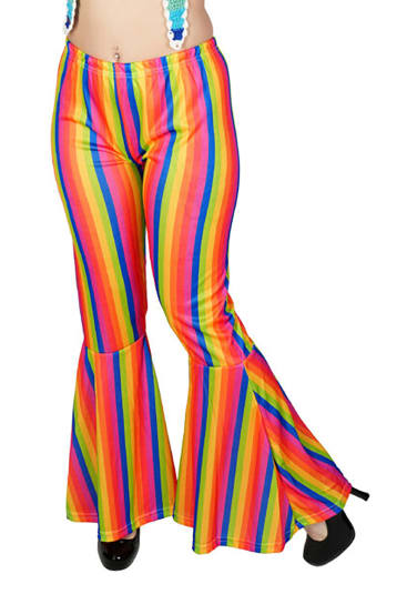 Rainbow Hippie Bell Bottom Pants