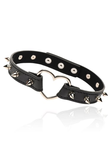 Spiked Heart Choker