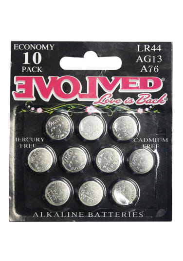 Evolved LR-44 Battery 10-Pack