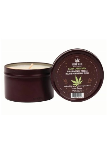 Hemp Seed 3-In-1 Massage Candle - Santa Came Early