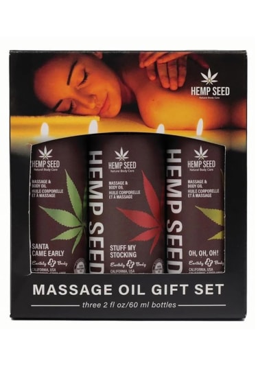 Holiday 2024 Hemp Seed Massage Trio Gift Set
