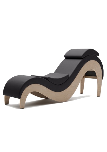 Supervio Tantric Chaise - Maple and Faux Leather with Cuff Kit Restraints