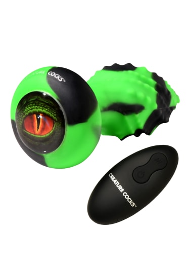 Eye of the Spawn Vibrating and Squirming Silicone Butt Plug