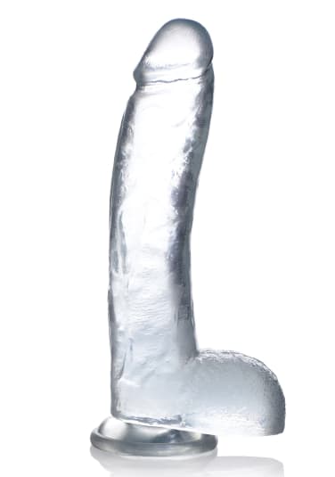 Jock C-Thru - 10.5" Clear Dong with Balls