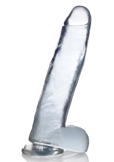 Jock C-Thru - 11" Clear Dong with Balls