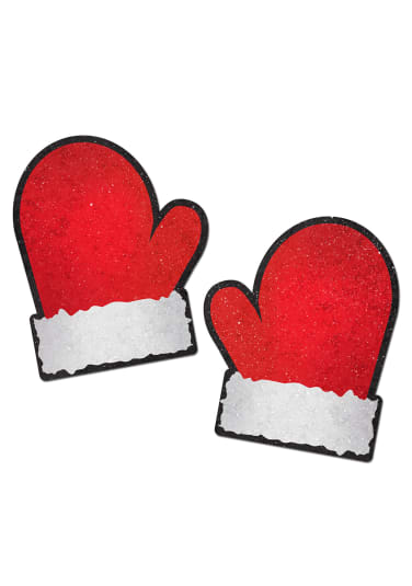 Glitter Santa Mittens Pasties