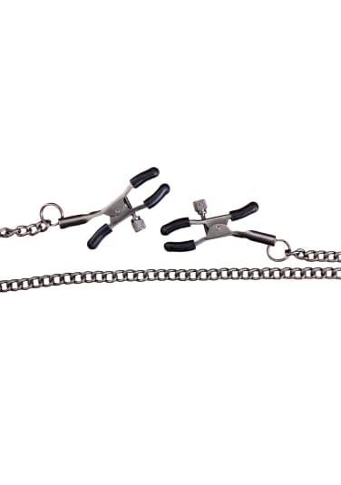 Nip and Tug Adjustable Nipple Clamps with Chain