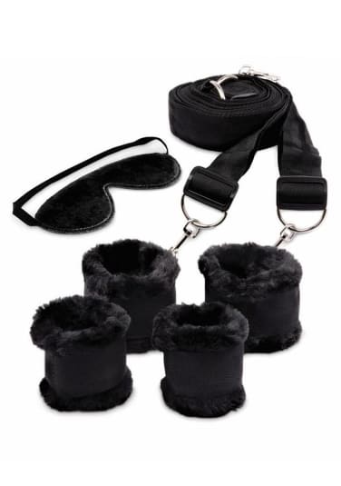 Fuzzy Bedroom Bondage Kit