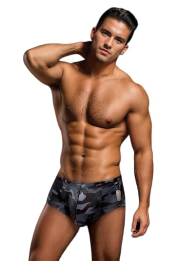 Envy Camo Trunks with Dog Tag