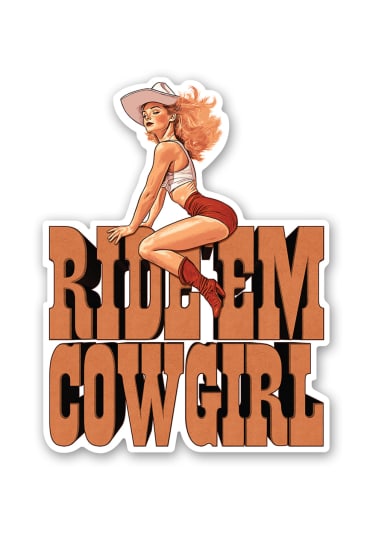 Ride Em Cowgirl Sticker