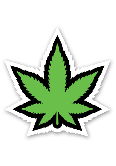 Green Leaf Sticker