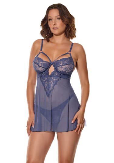 Twilight Fever Babydoll and Thong