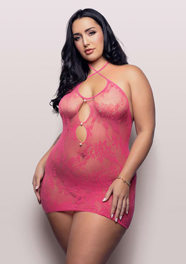 Call Me Baby Criss-Cross Halter Dress - Queen Size