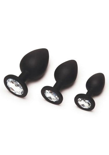 Jewelled Butt Plug Trio