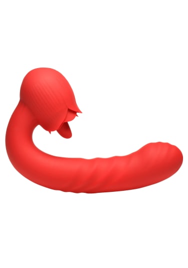 Bloomgasm Boom Bloom Thrusting and Licking Rose Vibrator