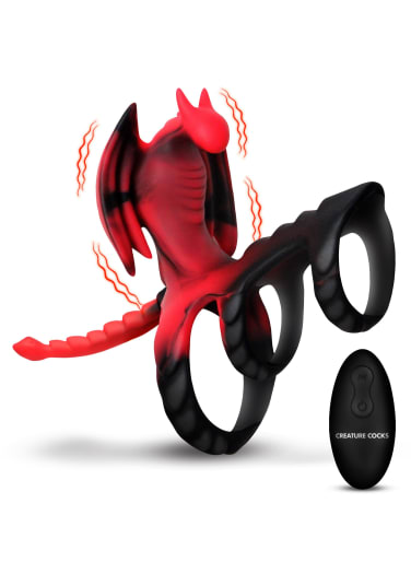 Creature Cocks - Dragon Flight Vibrating Silicone Cock Ring
