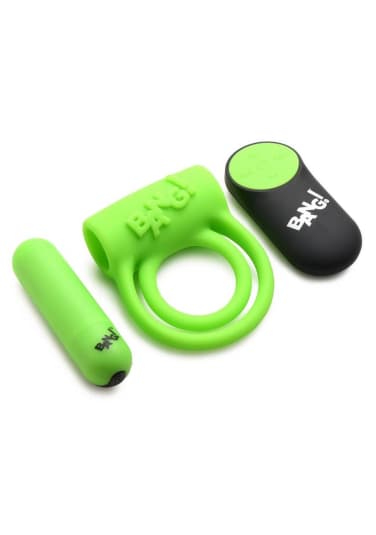 Bang! 28x Glow-in-the-Dark Cock Ring with Remote