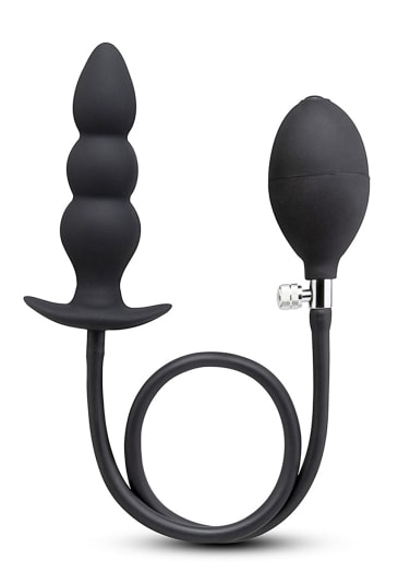 b-Vibe Beaded Inflatable Anal Plug with Hand Pump