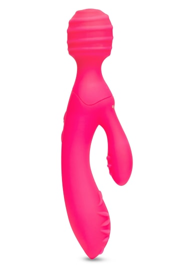 Tri Delight Dual-Ended Triple Stim Wand and Rabbit Vibrator