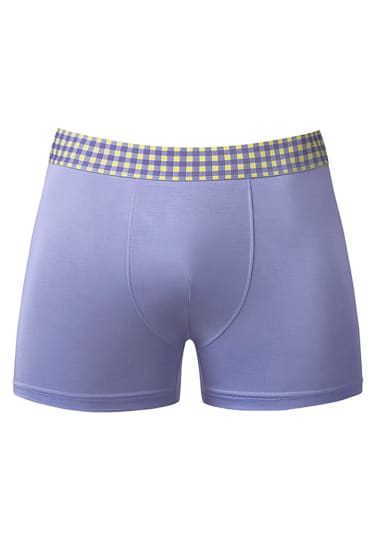 So Comfy Purple Gingham Boxer Brief