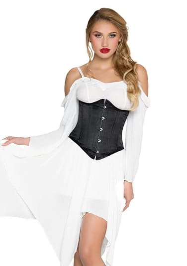 Steel Boned Satin Waist Cincher