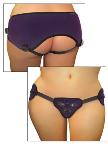 Plush Peek-a-Boo Harness Purple