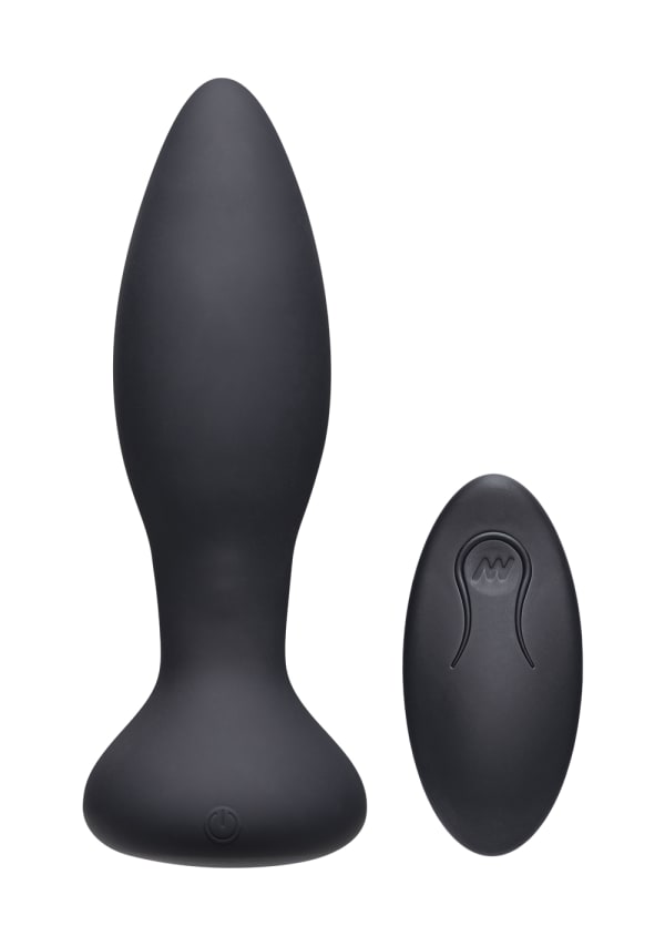 A-Play - Rimmer - Rechargeable Silicone Anal Plug with Remote - Teal Image 0