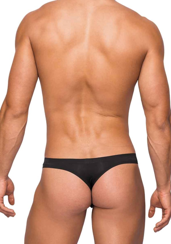 Seamless Sleek Thong with Sheer Pouch Image 3