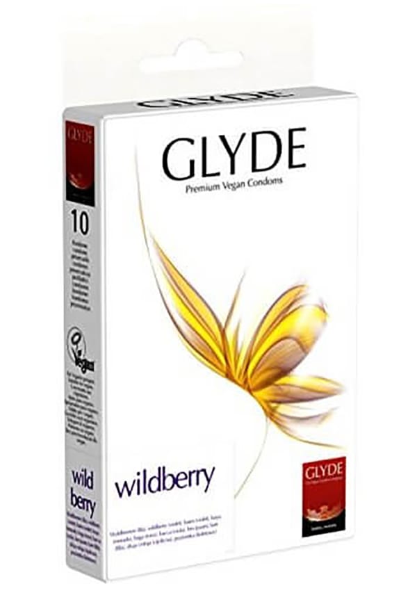 Glyde Ultra Flavored Vegan Condoms - 10 Pack - Wildberry