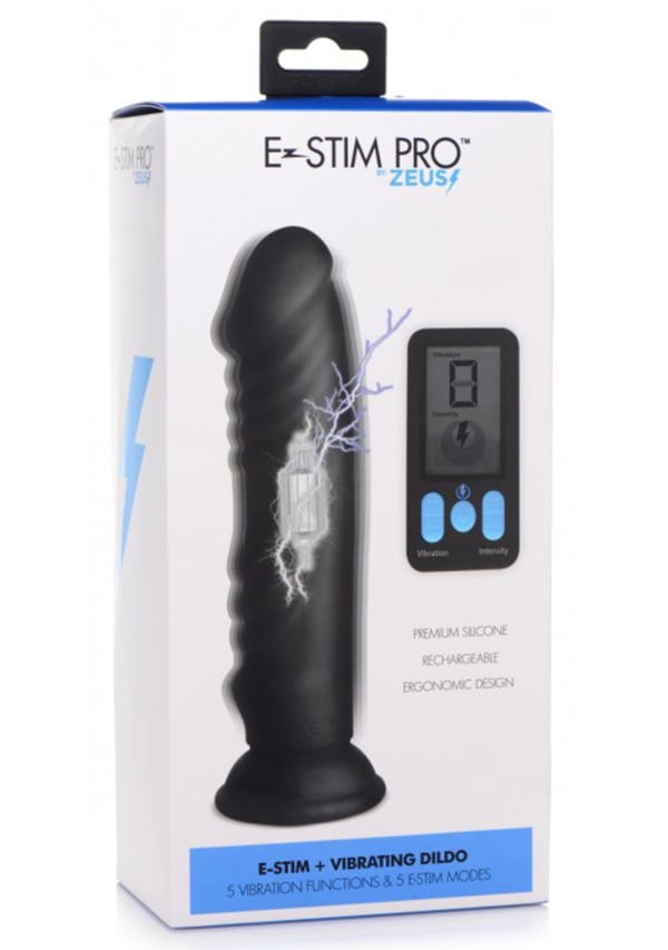 E-Stim Pro 5X Vibrating Dildo with Remote Control Image 6